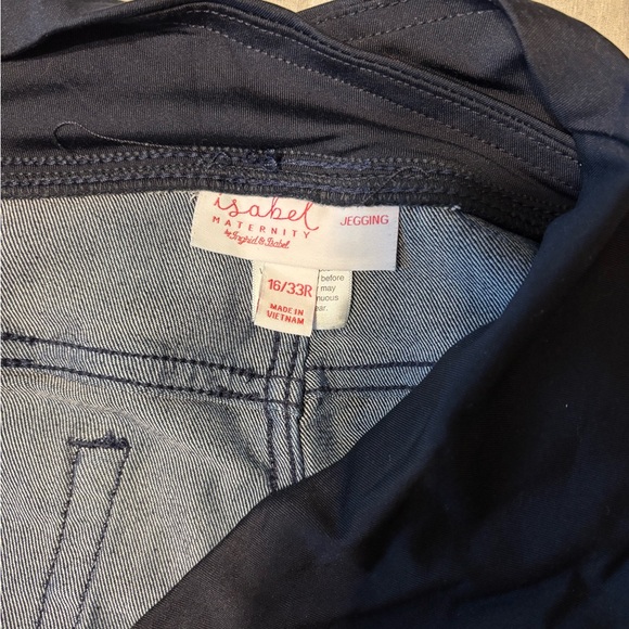 Isabel Maternity by Ingrid & Isabel Dark Blue Jeggings Size 16 Plus Size - Picture 2 of 5